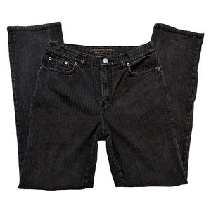 Vintage Black with white Stripes LAUREN JEANS CO. by Ralph Lauren Women’s Size 6